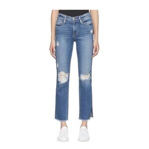 FRAME LE NOUVEAU STRAIGHT LEG MID RISE JEANS WOMENS SIZE 27